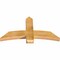 Ekena Millwork Bellingham Rough Sawn Timber Gable Bracket, Western Red Cedar, 48"W x 26"H x 4"D x 6"F, 13/12 Pitch GBW048X26X0406BEL00RWR - alternate 3